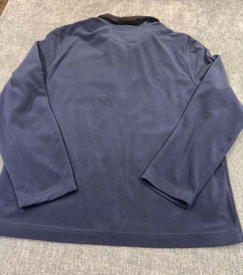 Banana Republic Full Zip Fleece Jacket Blue Men's XL